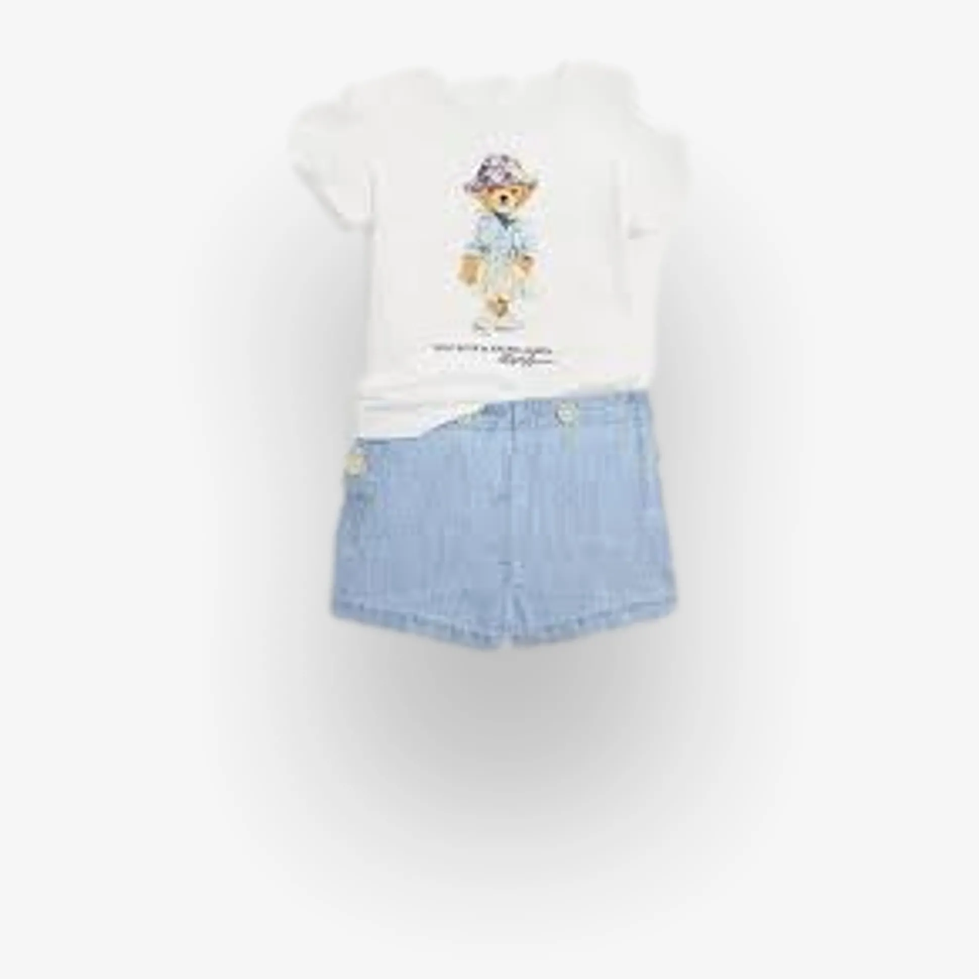 Polo Bear Cotton Tee & Shorts