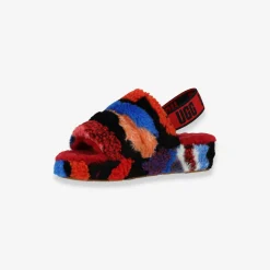 1118164-RED-Women Fluff Yeah Slide Cali Collag