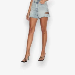 Rise N Hi Worn Sliced Short