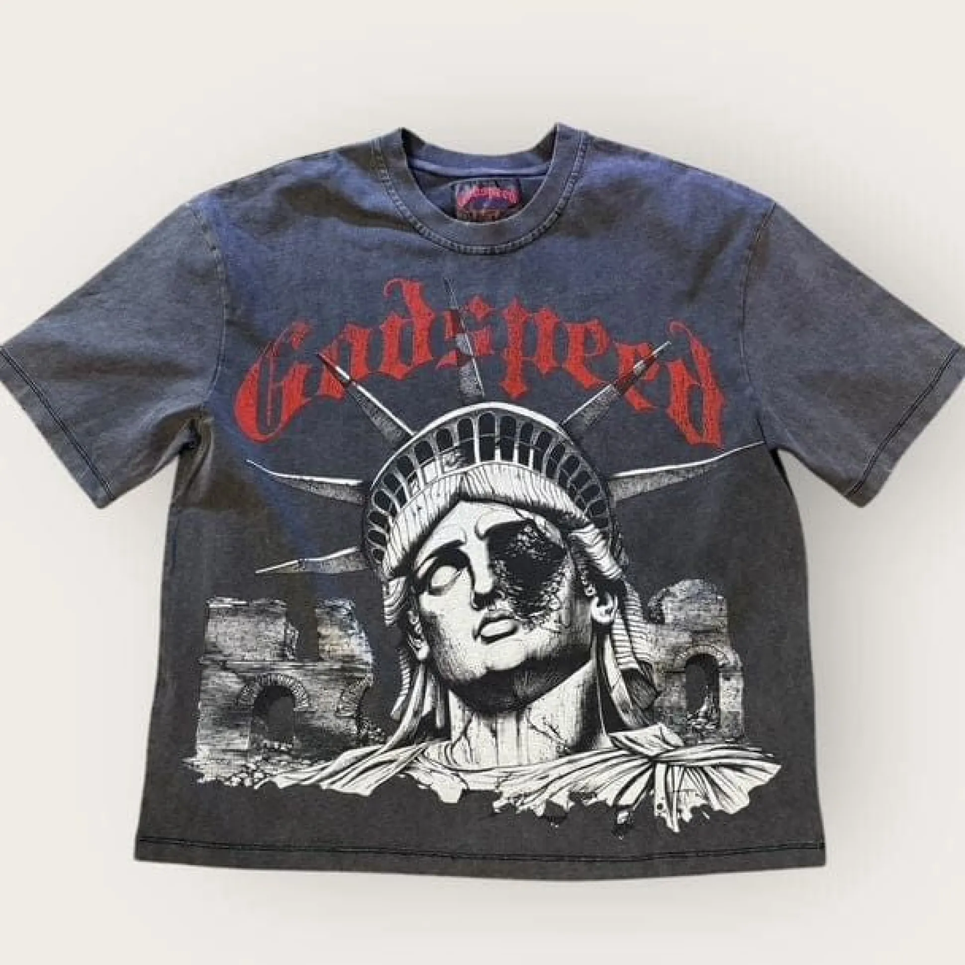 R.O.M.E Grey Wash Tee