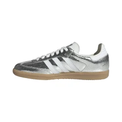 Samba OG Silver Metallic Cracked Leather