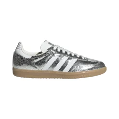 Samba OG Silver Metallic Cracked Leather