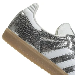 Samba OG Silver Metallic Cracked Leather