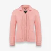 SIAN Vertical Quilted Jacket with Spread Collar