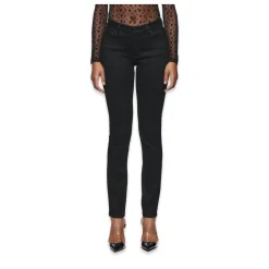 Skinny Mid Rise Black Jeans