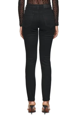 Skinny Mid Rise Black Jeans