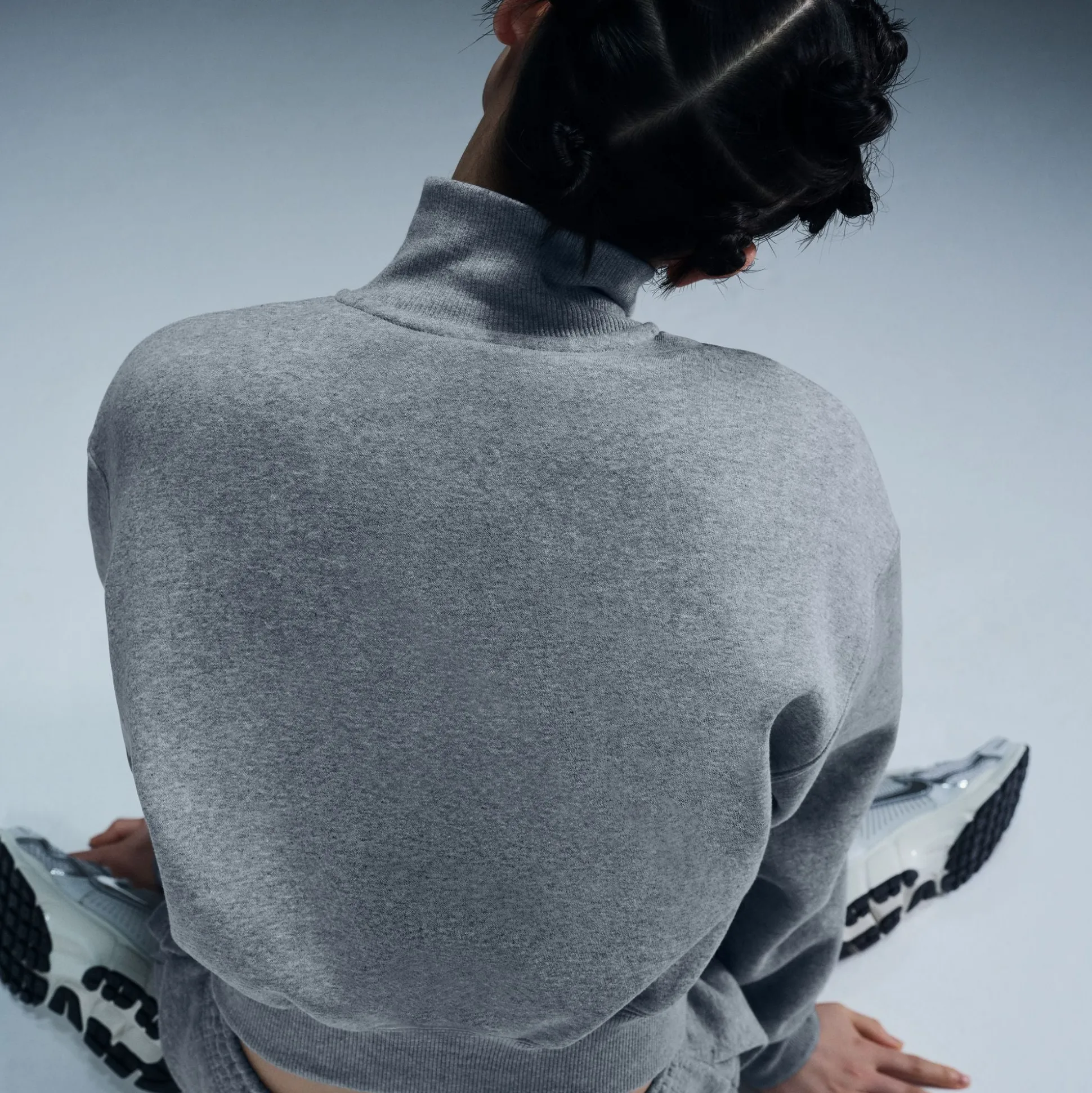Sportswear Phoenix Fleece Oversized Half-Zip Crop Sweatshirt