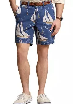 Straight Fit Sailboat Shorts
