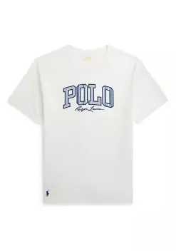 Striped-Logo Cotton Jersey Tee