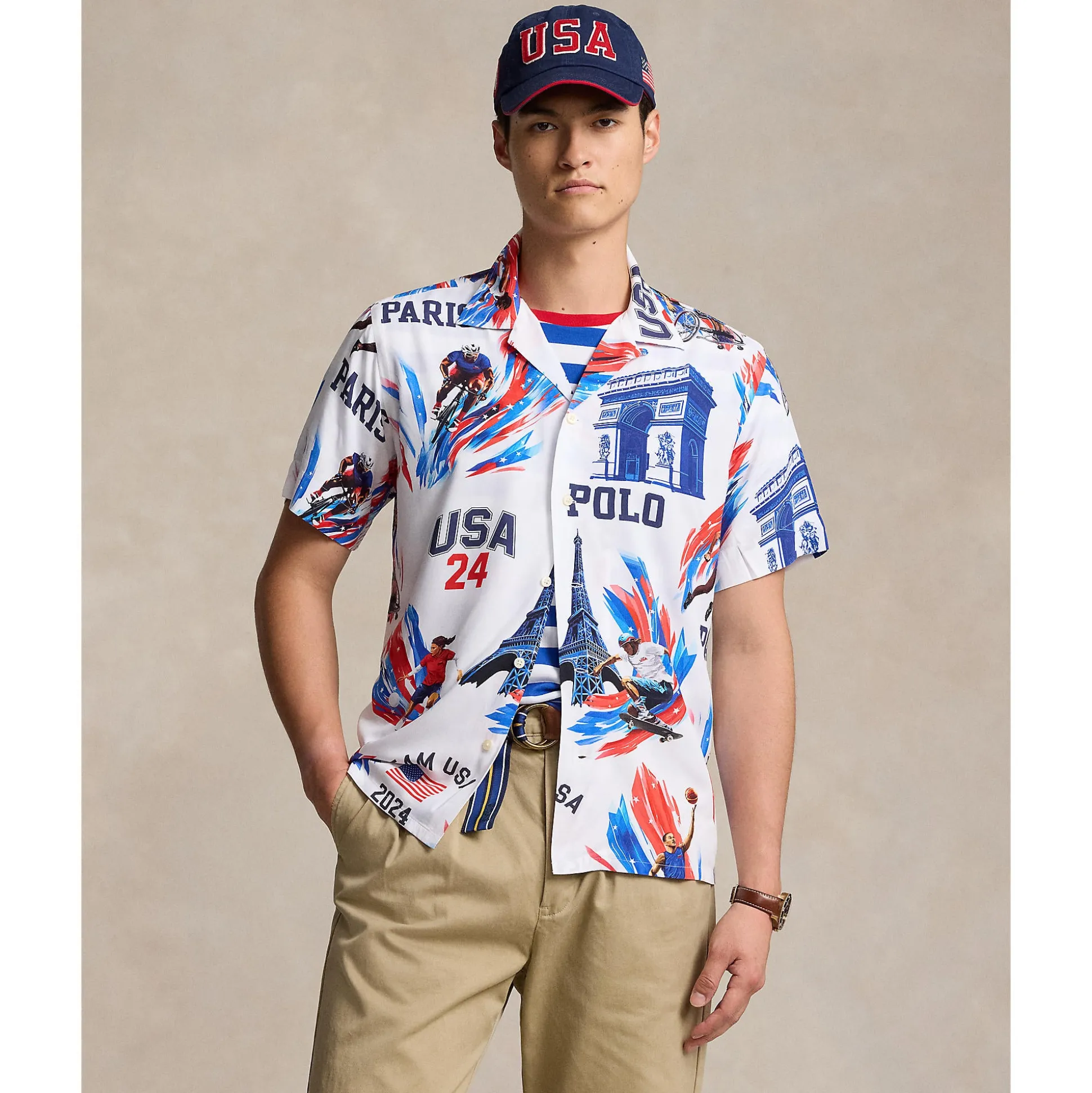 Team USA Print Camp Shirt