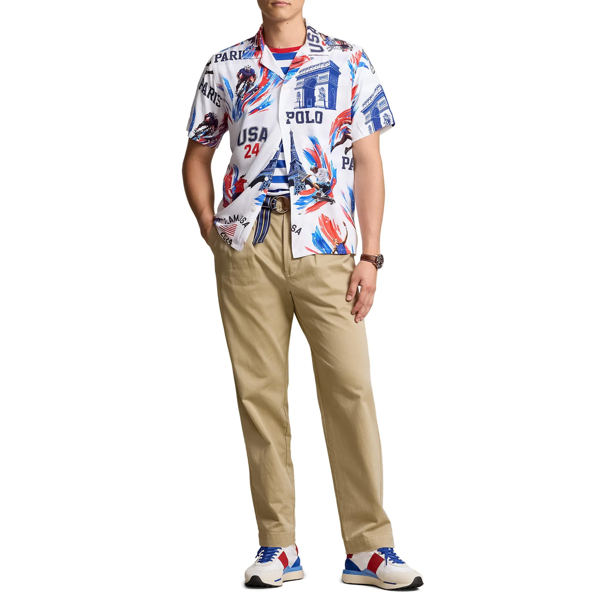 Team USA Print Camp Shirt