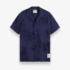 Terry Jacquard Short Sleeve Shirt
