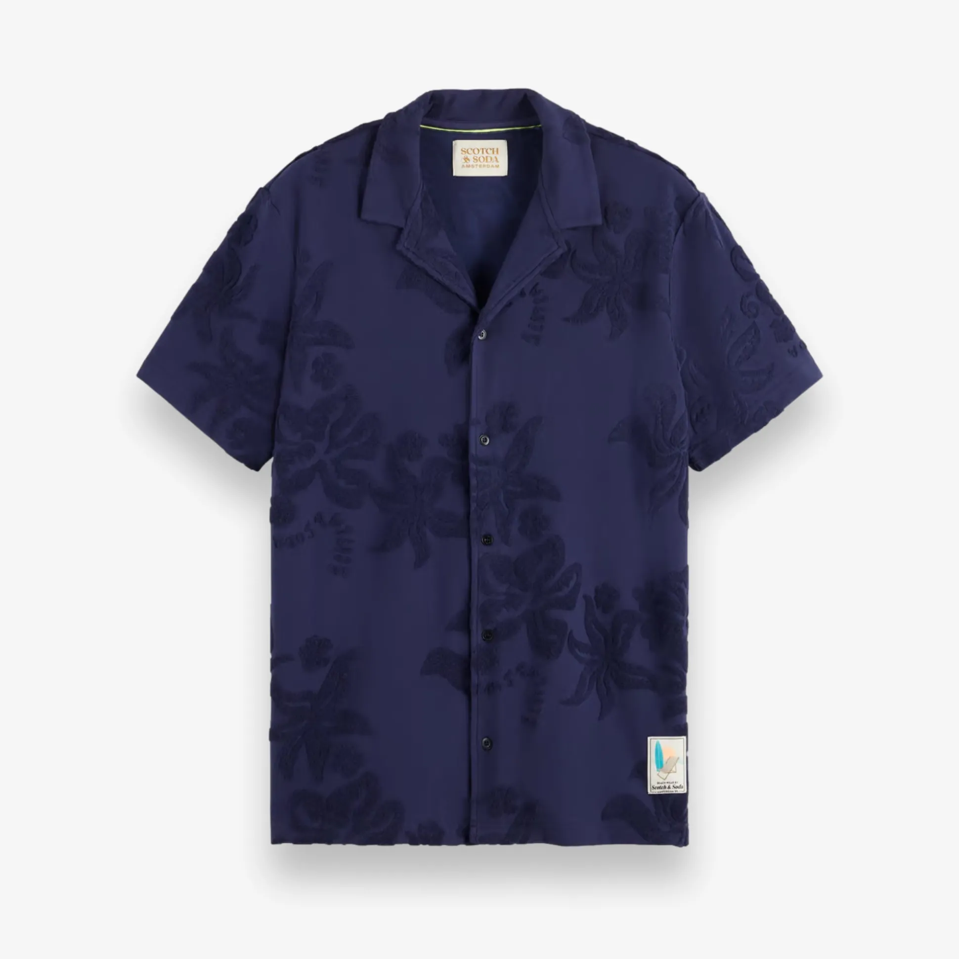 Terry Jacquard Short Sleeve Shirt