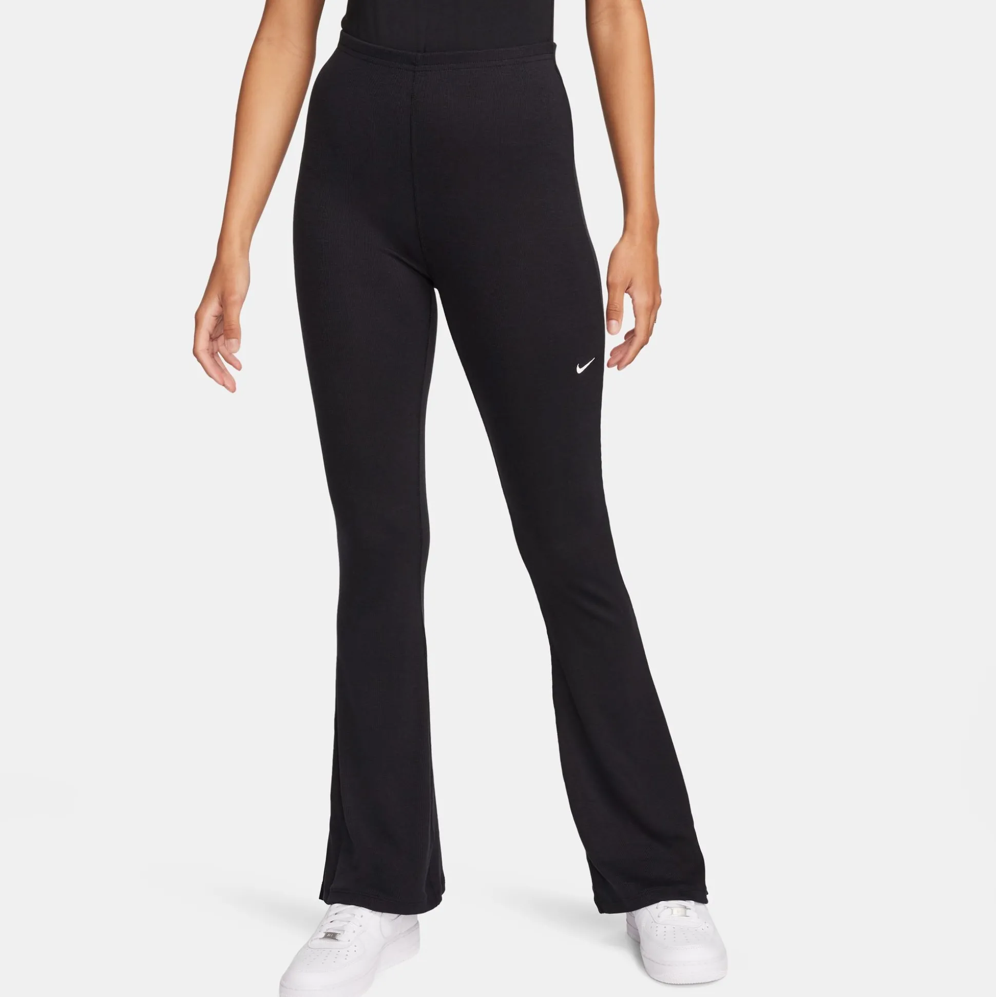 Tight Mini-Rib Flared Leggings